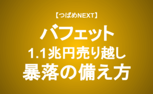 【つばめNEXT】暴落に備える５つのポイントと１つの禁止事項
