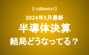 【つばめNEXT】教えて元村さん！半導体決算の概況と各銘柄の特徴【SCREEN/アドバンテスト/ディスコ他】
