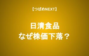 日清食品の株価はなぜ20%も下落するのか？投資チャンスか？
