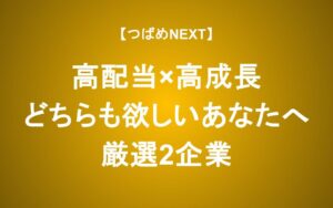 高成長×高配当 欲張りなあなたに注目2企業を解説　【メイテックGHD・キャリアデザインセンター】