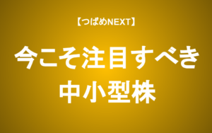【つばめNEXT】次の出世株を探せ！中小型株編【1】