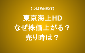 【つばめNEXT】東京海上HDをアナリストが解説！株は売りどき？