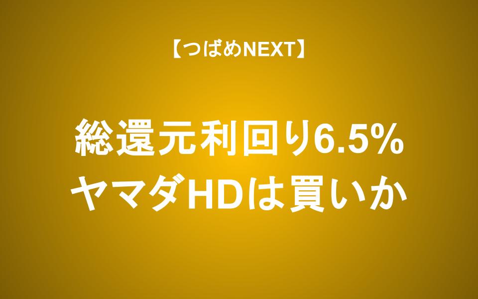 【つばめNEXT】総還元利回り6.5%のヤマダHD　株主優待と配当に期待して投資するべきか？