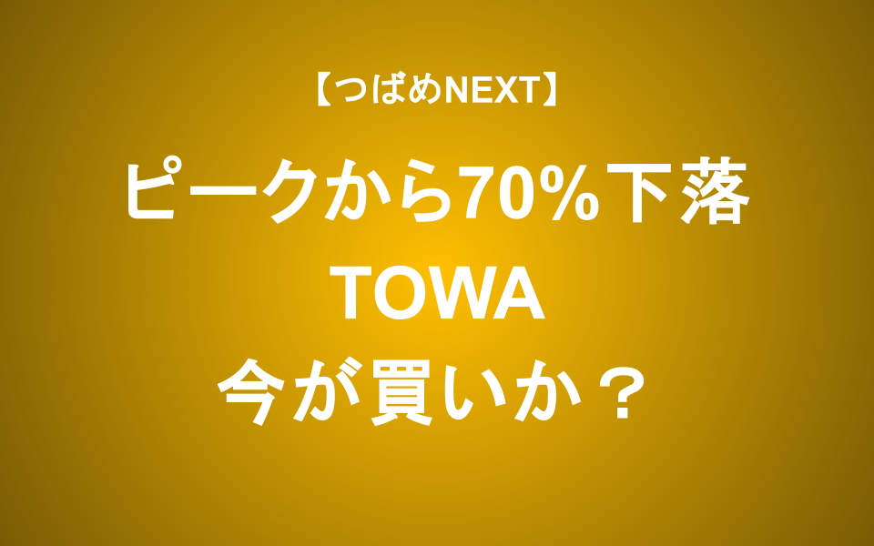 【つばめNEXT】半導体後工程の星、その実力を検証【TOWA】