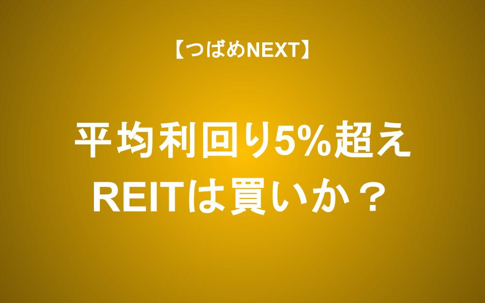 【つばめNEXT】2024年12月最新　REITはなぜ下落？平均利回り5%は買って良い？完全解説