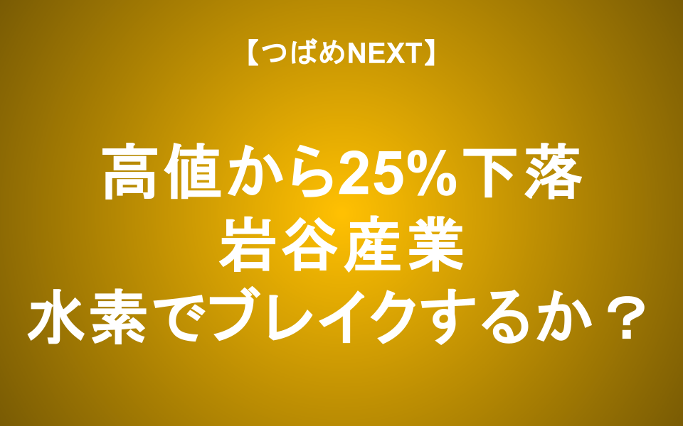 【つばめNEXT】岩谷産業の株価はなぜ暴落？水素関連銘柄に今から投資するべきか？