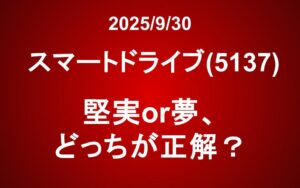 スマートドライブ(5137)：堅実or夢、どっちが正解？