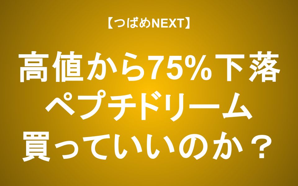 【つばめNEXT】株価はピークから75%下落！長期投資の可能性は？