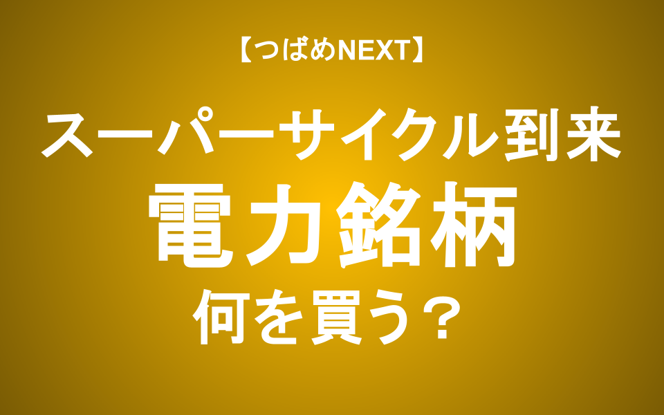 【つばめNEXT】データセンターで激変する電力関連、注目銘柄は？