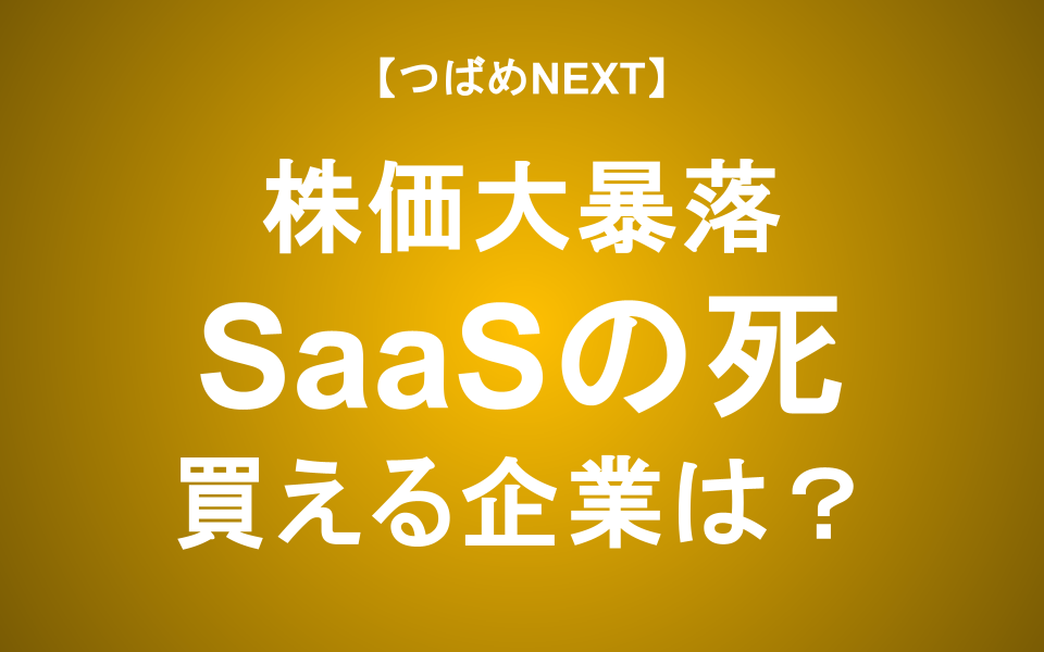 【つばめNEXT】AIがもたらす「SaaSの死」―ラクス、サイボウズ、Sansan…本当にヤバいのは？